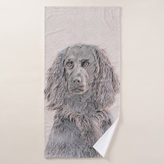 Boykin Spaniel Schilderen - Kute Original Dog Art Bad Handdoek (Badhanddoek)
