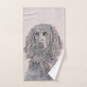 Boykin Spaniel Schilderen - Kute Original Dog Art Bad Handdoek (Handdoek)