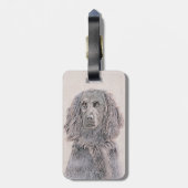 Boykin Spaniel Schilderen - Kute Original Dog Art Bagagelabel (Achterkant verticaal)