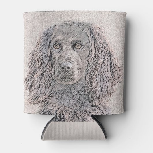 Boykin Spaniel Schilderen - Kute Original Dog Art Blikjeskoeler (Voorkant)