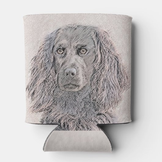 Boykin Spaniel Schilderen - Kute Original Dog Art Blikjeskoeler (Achterkant)