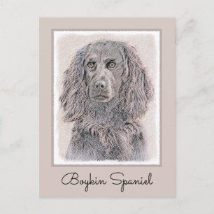 Boykin Spaniel Schilderen - Kute Original Dog Art Briefkaart