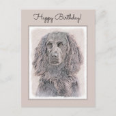 Boykin Spaniel Schilderen - Kute Original Dog Art Briefkaart (Voorkant)