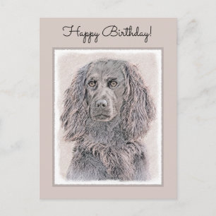 Boykin Spaniel Schilderen - Kute Original Dog Art Briefkaart