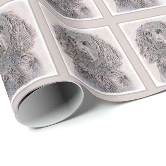 Boykin Spaniel Schilderen - Kute Original Dog Art Cadeaupapier (Rol Hoek)