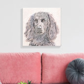Boykin Spaniel Schilderen - Kute Original Dog Art Canvas Afdruk (Insitu (Woonkamer))