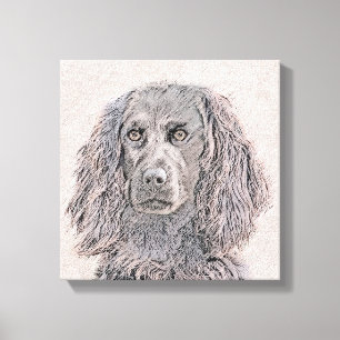 Boykin Spaniel Schilderen - Kute Original Dog Art Canvas Afdruk