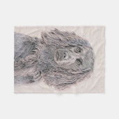 Boykin Spaniel Schilderen - Kute Original Dog Art Fleece Deken (Voorkant (Horizontaal))