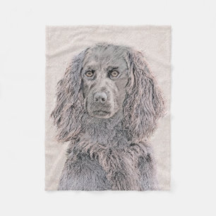 Boykin Spaniel Schilderen - Kute Original Dog Art Fleece Deken