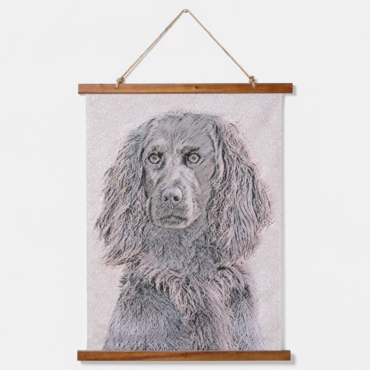Boykin Spaniel Schilderen - Kute Original Dog Art Hangend Wandkleed (Voorkant)