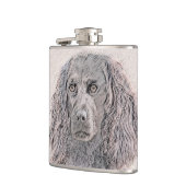 Boykin Spaniel Schilderen - Kute Original Dog Art Heupfles (Links)