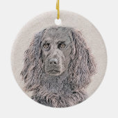 Boykin Spaniel Schilderen - Kute Original Dog Art Keramisch Ornament (Achterkant)