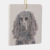 Boykin Spaniel Schilderen - Kute Original Dog Art Keramisch Ornament (Rechts)