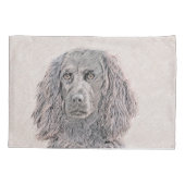 Boykin Spaniel Schilderen - Kute Original Dog Art Kussensloop (Achterkant)
