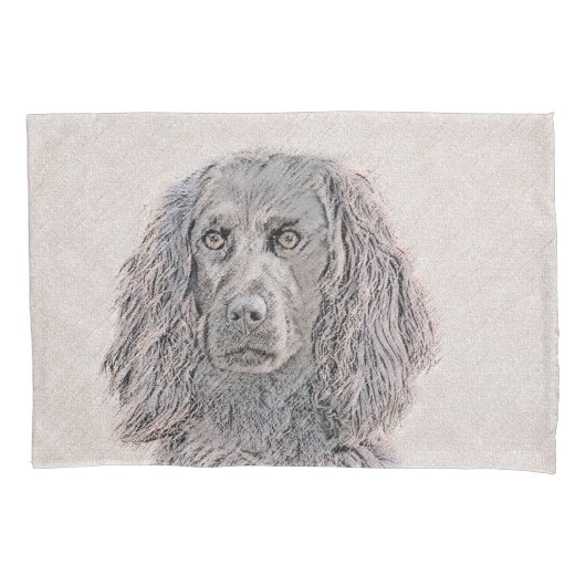 Boykin Spaniel Schilderen - Kute Original Dog Art Kussensloop (Voorkant)