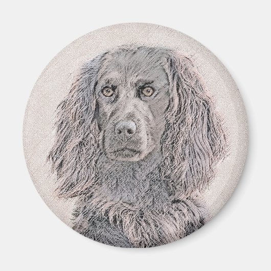 Boykin Spaniel Schilderen - Kute Original Dog Art Magneet (Voorkant)