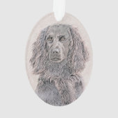 Boykin Spaniel Schilderen - Kute Original Dog Art Ornament (achterkant)