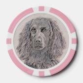 Boykin Spaniel Schilderen - Kute Original Dog Art Poker Chips (Voorkant)