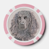 Boykin Spaniel Schilderen - Kute Original Dog Art Poker Chips (Achterkant)