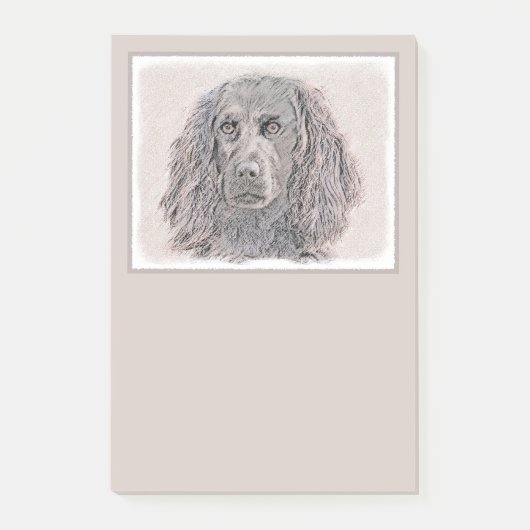 Boykin Spaniel Schilderen - Kute Original Dog Art Post-it® Notes (Voorkant)