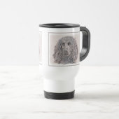 Boykin Spaniel Schilderen - Kute Original Dog Art Reisbeker (Voorkant rechts)