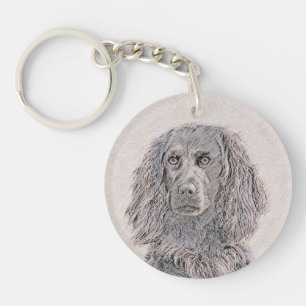 Boykin Spaniel Schilderen - Kute Original Dog Art Sleutelhanger