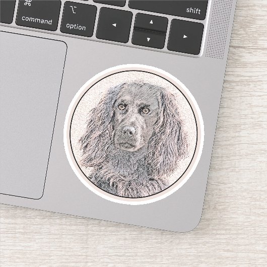 Boykin Spaniel Schilderen - Kute Original Dog Art Sticker (Detail)