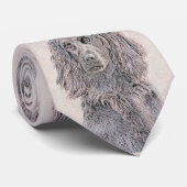 Boykin Spaniel Schilderen - Kute Original Dog Art Stropdas (Opgerold)