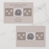 Boykin Spaniel Schilderen - Kute Original Dog Art Visitekaartje (Voorkant / Achterkant)