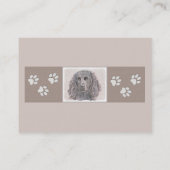 Boykin Spaniel Schilderen - Kute Original Dog Art Visitekaartje (Achterkant)