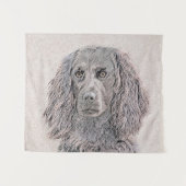 Boykin Spaniel Schilderen - Kute Original Dog Art Wandkleed (Voorkant (horizontaal))