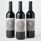 Boykin Spaniel Schilderen - Kute Original Dog Art Wijn Etiket (Flessen)