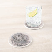 Boykin Spaniel Schilderen - Kute Original Dog Art Zandsteen Onderzetter (Zijkant)