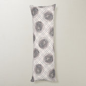 Boykin Spaniel Schilderen Little Brown LBD Dog Art Lichaamskussen (Achterkant (Verticaal))