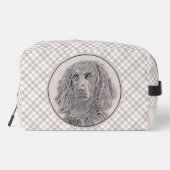 Boykin Spaniel Schilderen Little Brown LBD Dog Art Toilettasje (Achterkant)