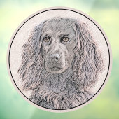 Boykin Spaniel Schilderij - Mooie Originele Honden Raamsticker (Vel 3)