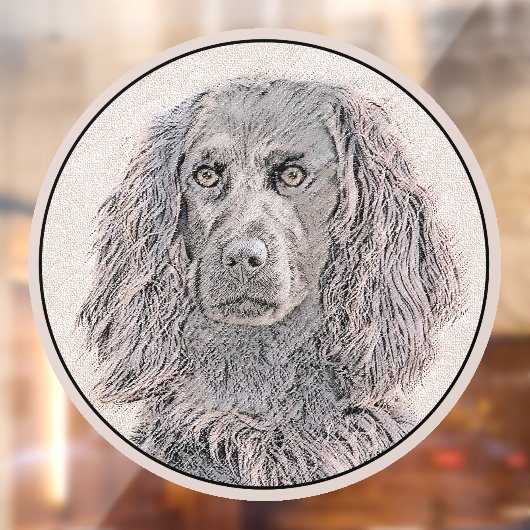 Boykin Spaniel Schilderij - Mooie Originele Honden Raamsticker (Vel 2)