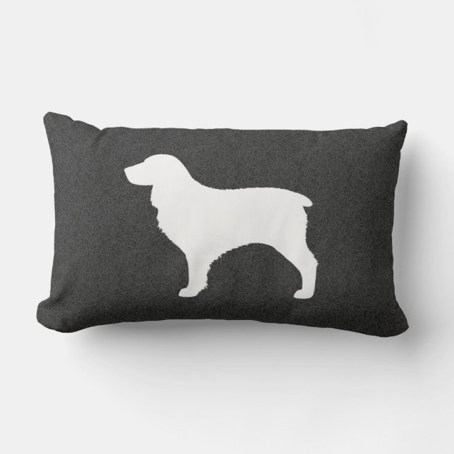 Boykin Spaniel Silhouet Kussen (Voorkant)