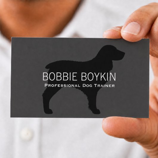 Boykin Spaniel Silhouet Visitekaartje
