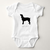 Boykin Spaniel silhouette Romper (Voorkant)