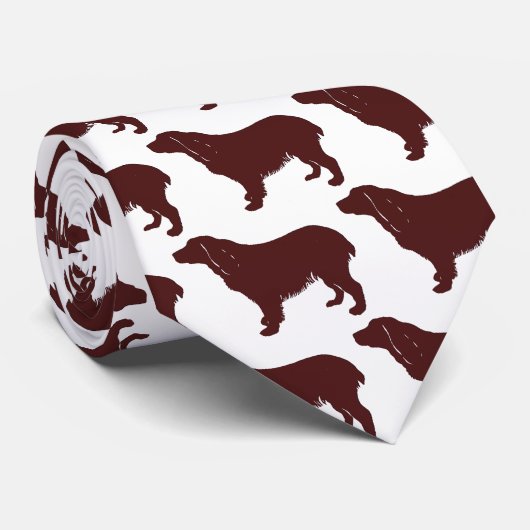 Boykin Spaniel silhouette Stropdas (Opgerold)