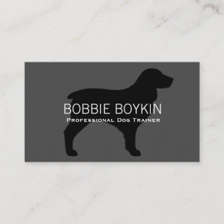 Boykin Spaniel Silhouette Visitekaartje