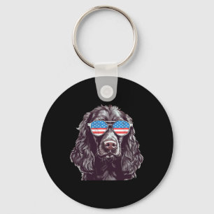 Boykin Spaniel Usa Amerikaanse Vlag Hond Zonnebril Sleutelhanger