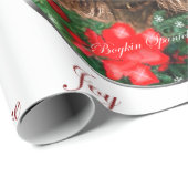 Boykin Spaniel Vrolijk Kerstfeest Cadeaupapier (Rol Hoek)