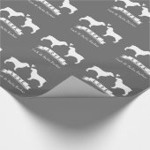 Boykin Spaniels Trouwpaar met aangepaste tekst Cadeaupapier (Hoek)