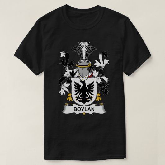 Boylan Coat of Arms Family Crest Sweat T-shirt (Design voorkant)