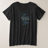 Boyle Clan Badge en Tartan Women's Grote Maat T-shirt (Design achterkant)