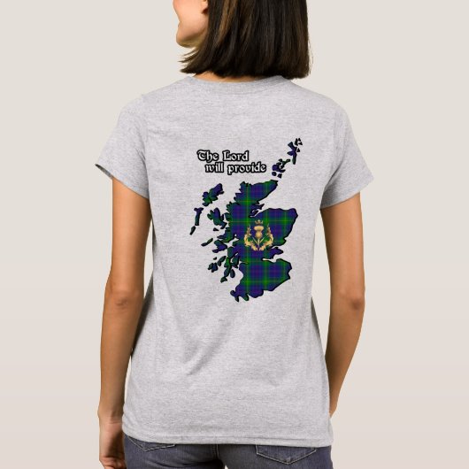 Boyle Clan Badge en Tartan Women's T-shirt (Achterkant)