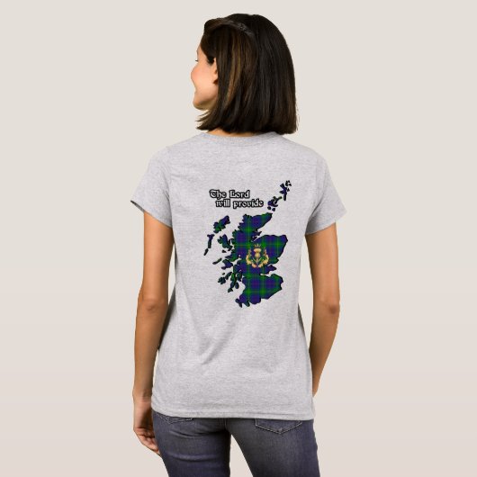Boyle Clan Badge en Tartan Women's T-shirt (Achterkant volledig)