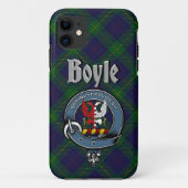 Boyle Clan Badge & Tartan Phone Case (Achterkant)